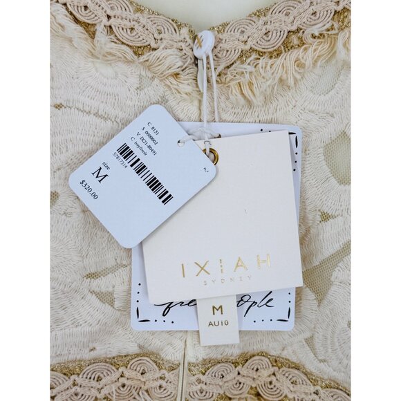 NWT Free People Ixiah Liminal Ivory Lace Ruffle Mini Dress | Grunge Fairycore 6 - Picture 12 of 16